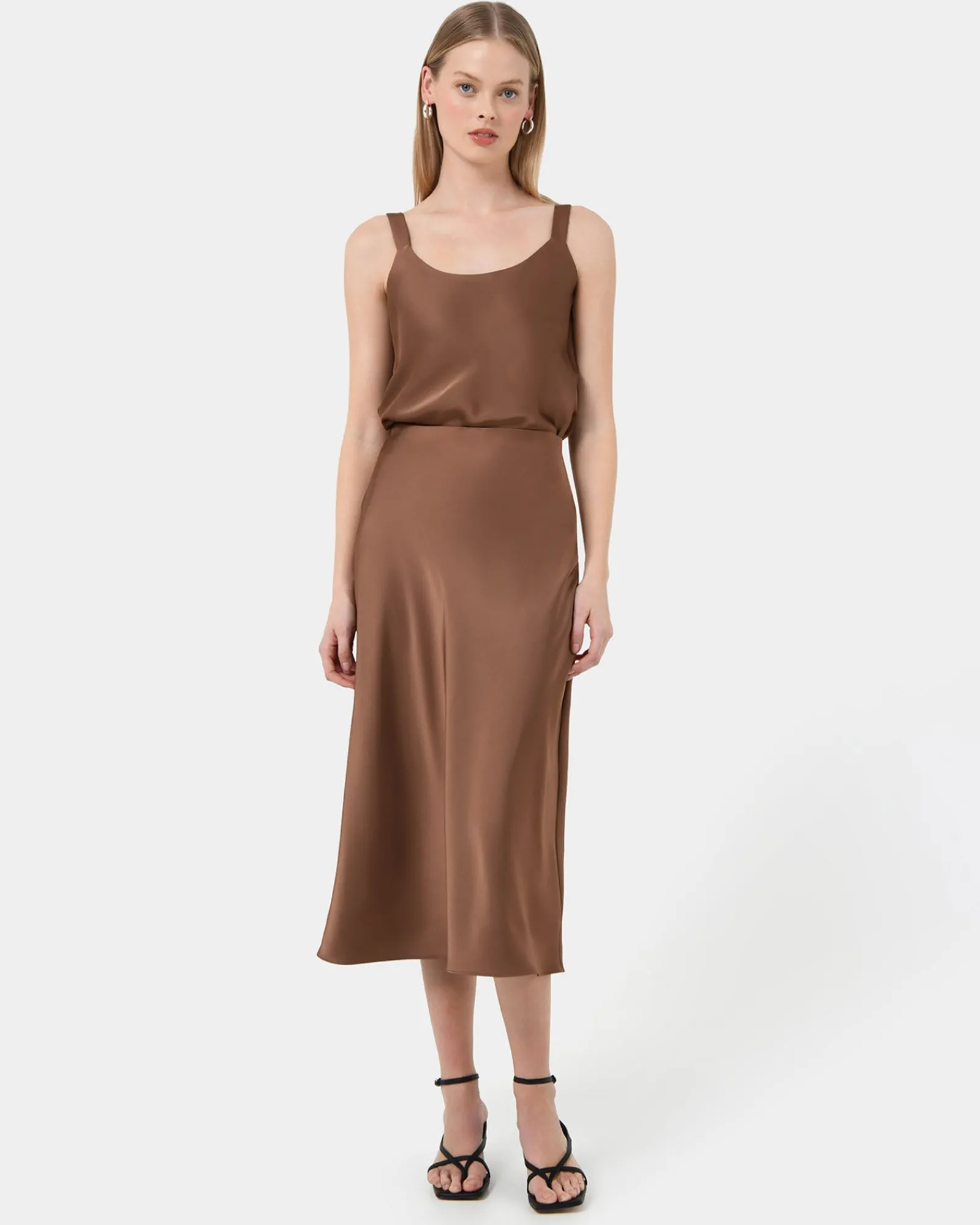 Forcast Kalena Satin Cami Top* T-Shirts & Tops|Work Tops