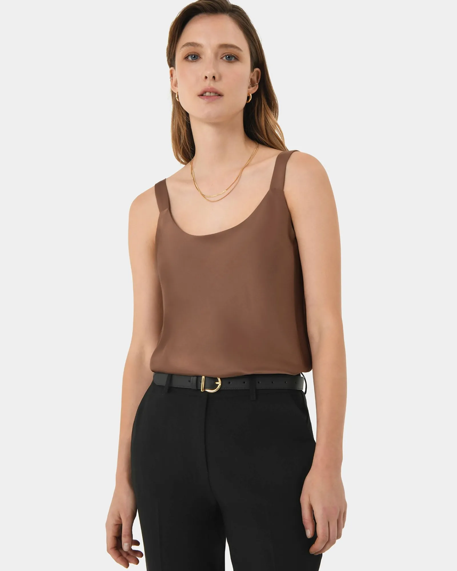 Forcast Kalena Satin Cami Top* T-Shirts & Tops|Work Tops