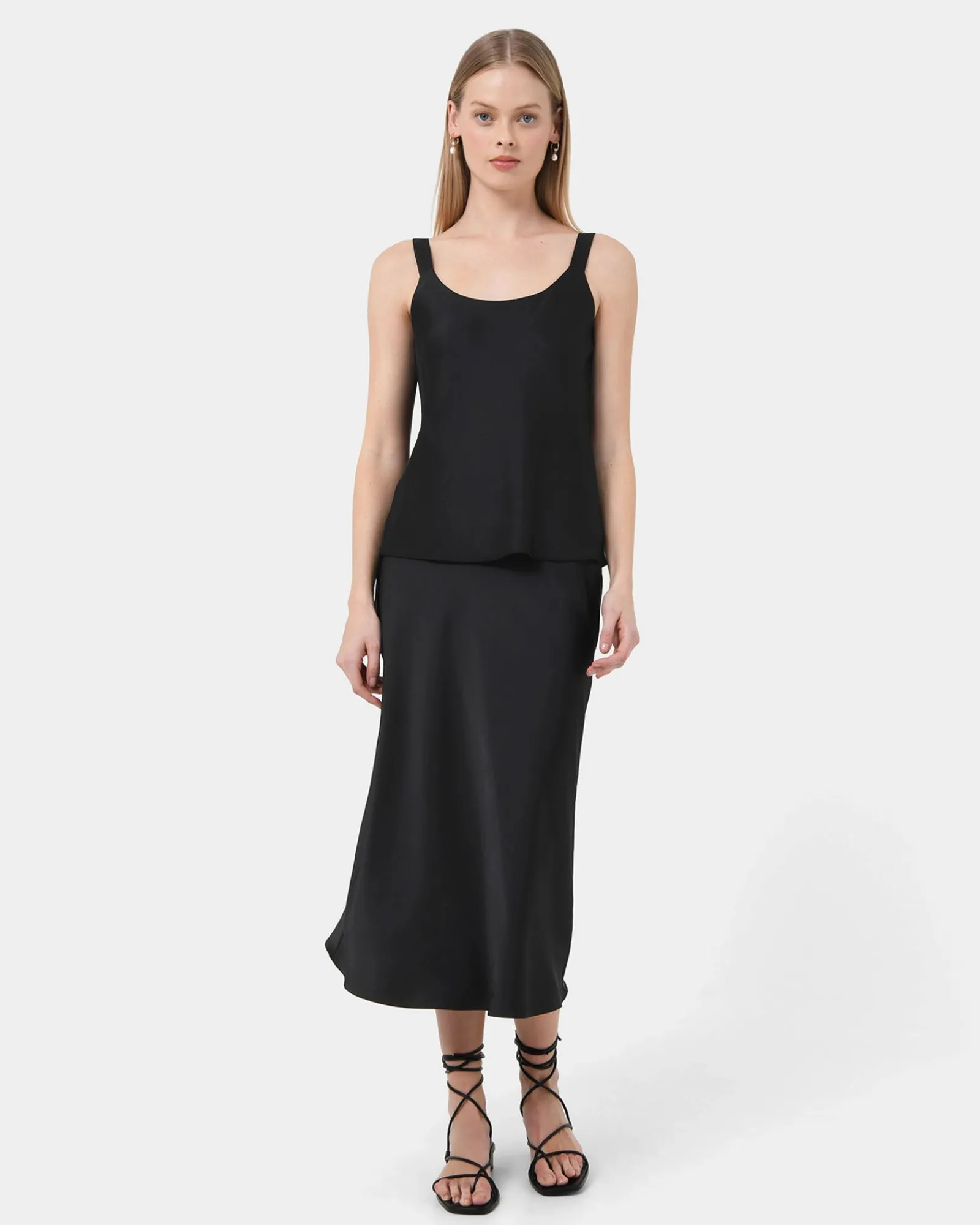 Forcast Kalena Satin Cami Top* T-Shirts & Tops|Work Tops
