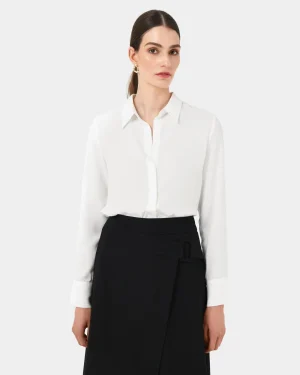 Forcast Kevin Relax Fit Crepe Shirt* Long Sleeve Tops|Shirts & Blouses