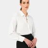 Forcast Kevin Relax Fit Crepe Shirt* Long Sleeve Tops|Shirts & Blouses