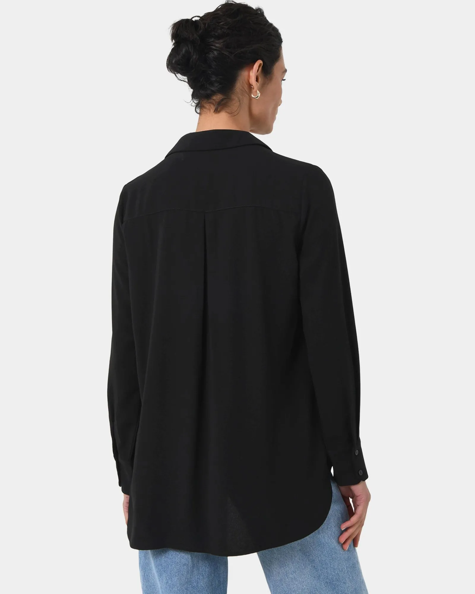 Forcast Kevin Relax Fit Crepe Shirt* Long Sleeve Tops|Shirts & Blouses
