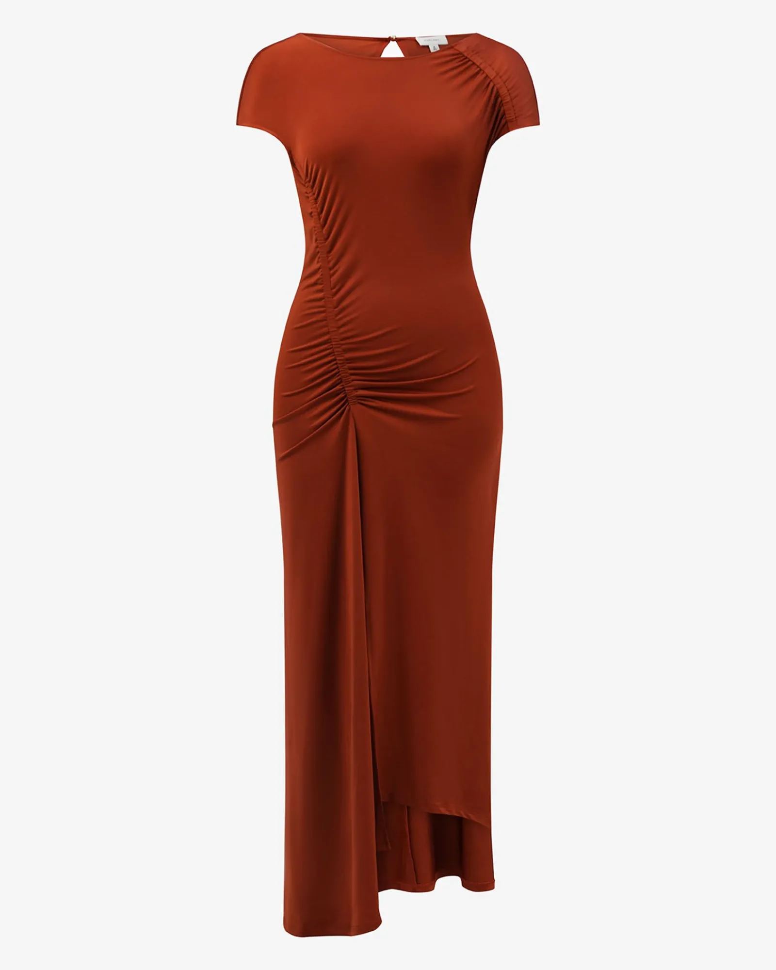 Forcast Kim Asymmetric Ruched Dress* Midi Dresses|Midi Dresses