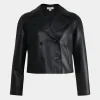 Forcast Kim Cropped Pu Leather Jacket* Jackets & Blazers|Work Jackets