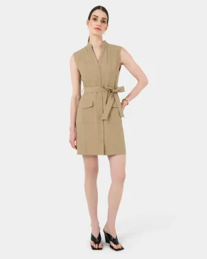 Forcast Kiran Utility Tie Dress* Conscious|Mini Dresses
