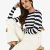 Forcast Lana Stripe Knit Top* T-Shirts & Tops|Long Sleeve Tops