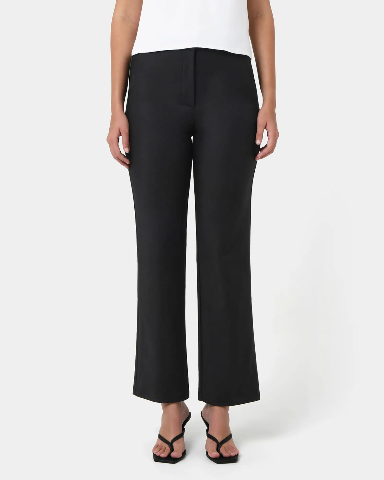 Forcast Lauren Straight Pants* High-Waisted Pants|Straight Leg Pants