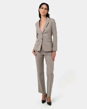Forcast Lauren Straight Pants* High-Waisted Pants|Straight Leg Pants