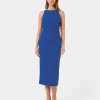 Forcast Leah Side Ruched Midi Dress* Midi Dresses|Midi Dresses