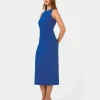 Forcast Leah Side Ruched Midi Dress* Midi Dresses|Midi Dresses