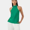 Forcast Leana Satin Bias Tie Top* T-Shirts & Tops|Work Tops