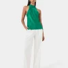 Forcast Leana Satin Bias Tie Top* T-Shirts & Tops|Work Tops