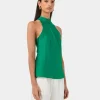 Forcast Leana Satin Bias Tie Top* T-Shirts & Tops|Work Tops