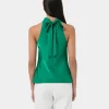 Forcast Leana Satin Bias Tie Top* T-Shirts & Tops|Work Tops