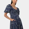 Forcast Leen Puff Sleeve Midi Dress* Conscious|Midi Dresses