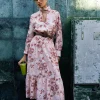 Forcast Lesley Tiered Floral Dress* Midi Dresses|Midi Dresses