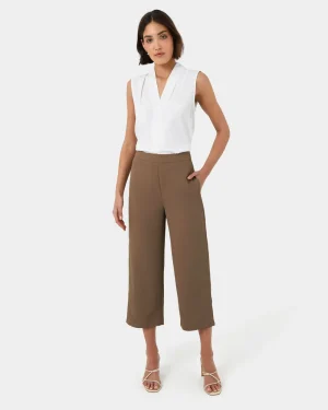 Forcast Lexee High-waist Culotte* Cropped Pants|High-Waisted Pants