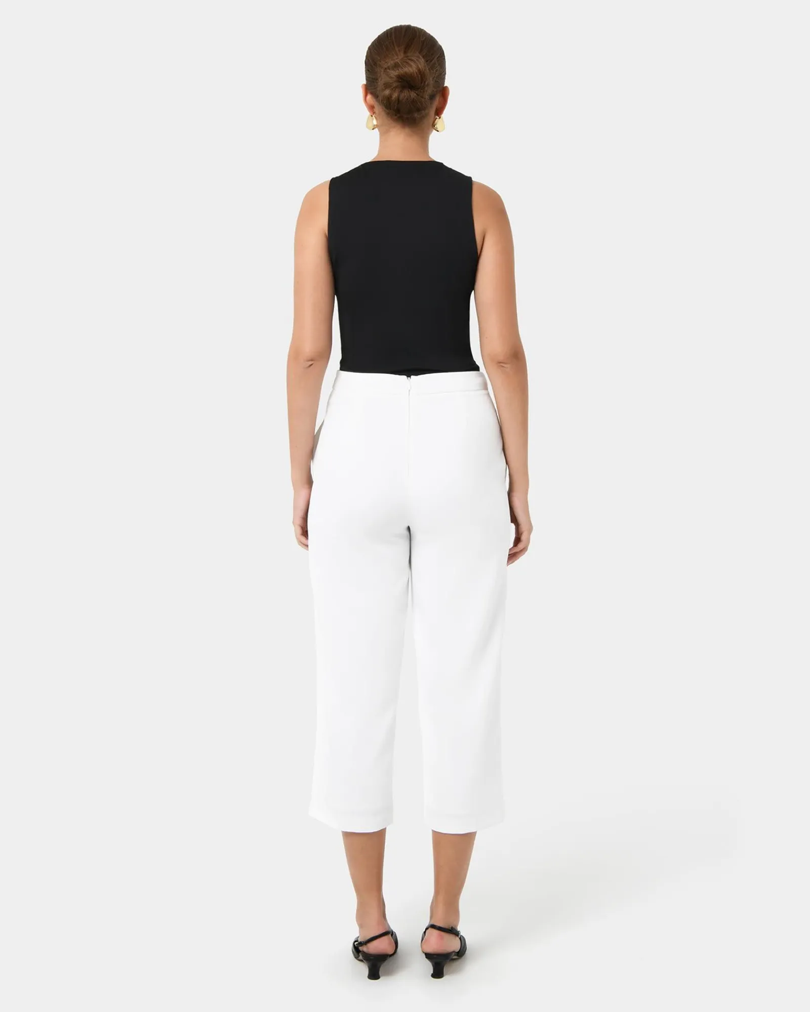 Forcast Lexee High-waist Culotte* Cropped Pants|High-Waisted Pants