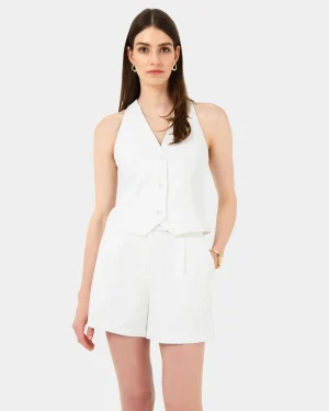 Forcast Lexee Pleat Front Short* High-Waisted Pants|Work Pants