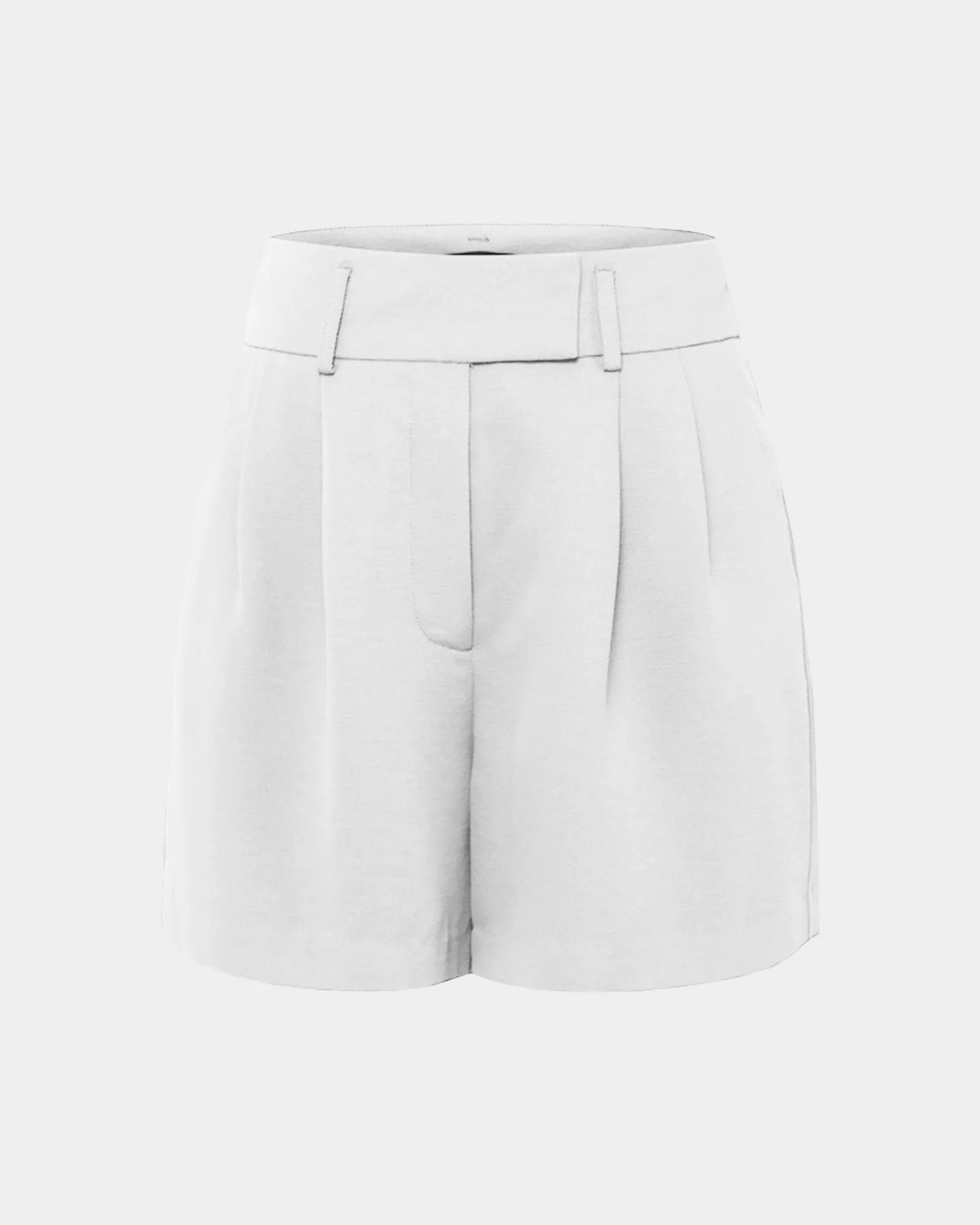 Forcast Lexee Pleat Front Short* High-Waisted Pants|Work Pants