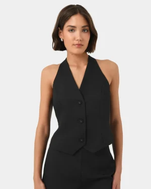 Forcast Lexee Tailored Vest* T-Shirts & Tops|Work Tops