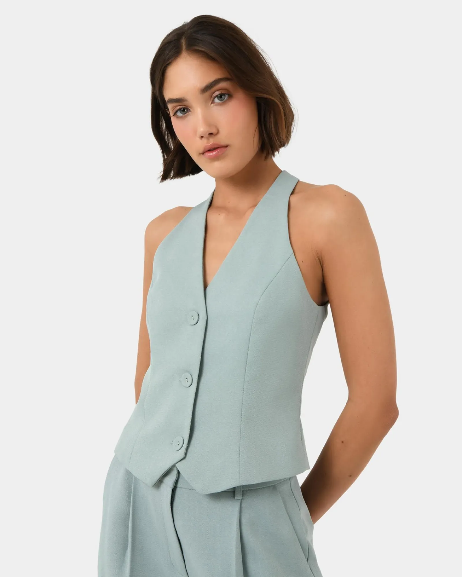 Forcast Lexee Tailored Vest* T-Shirts & Tops|Work Tops