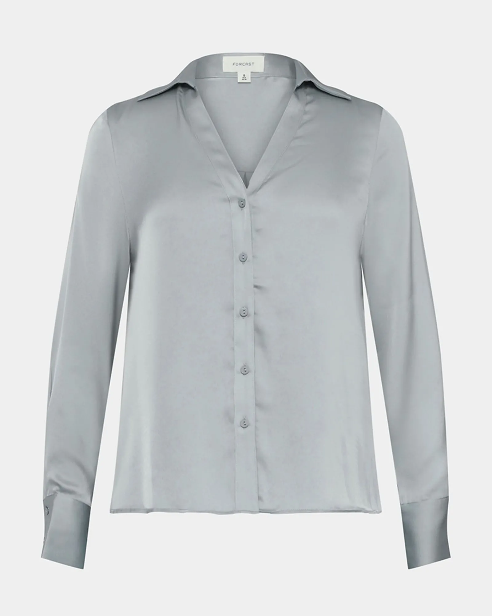 Forcast Lila V-neck Satin Blouse* T-Shirts & Tops|Long Sleeve Tops
