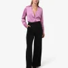 Forcast Lila V-neck Satin Blouse* Long Sleeve Tops|Shirts & Blouses