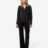 Forcast Lila V-neck Satin Blouse* Long Sleeve Tops|Shirts & Blouses
