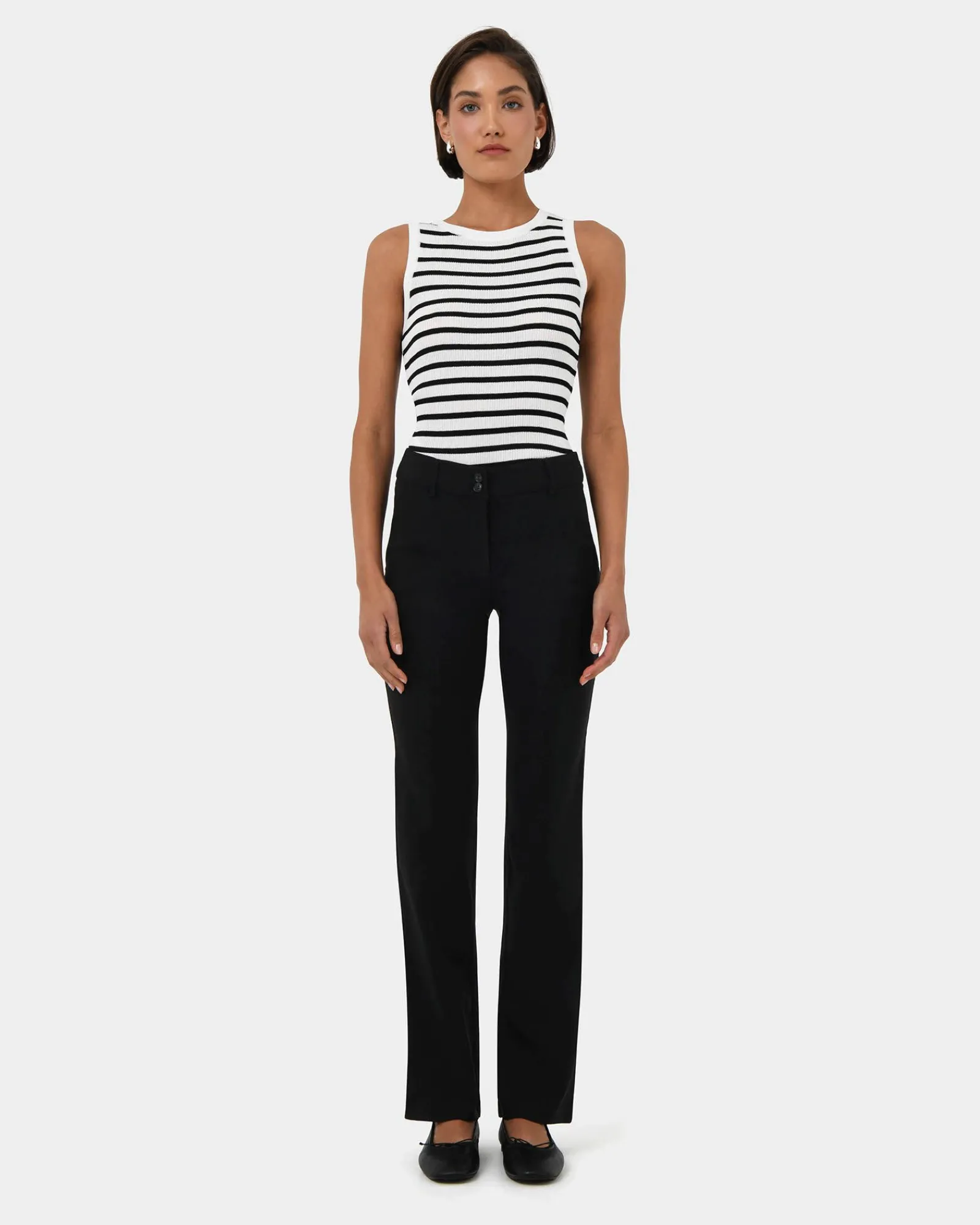 Forcast Lindy Knit Tank Top* T-Shirts & Tops|Work Tops