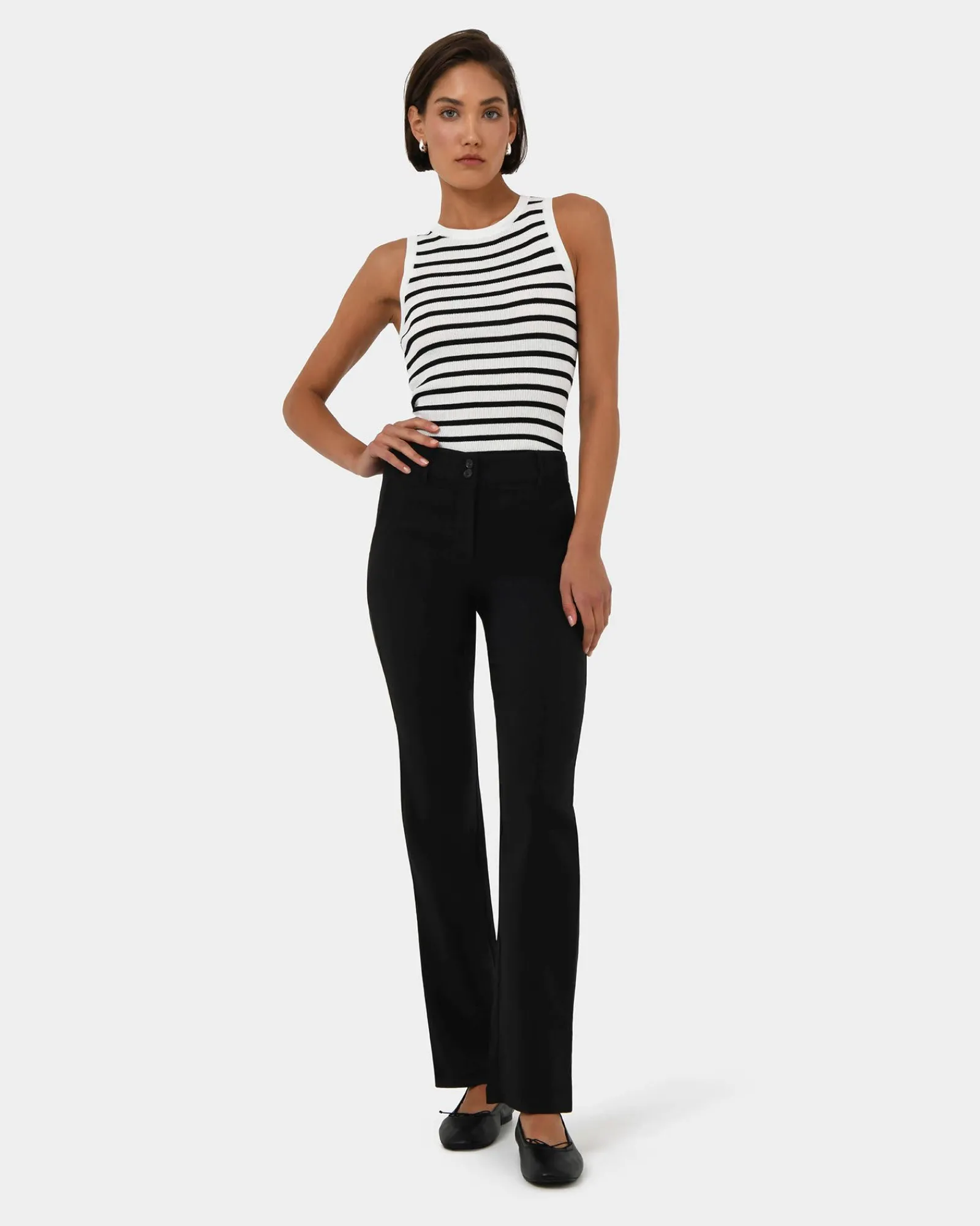 Forcast Lindy Knit Tank Top* T-Shirts & Tops|Work Tops