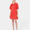 Forcast Lola Broderie Tiered Dress* Conscious|Mini Dresses