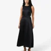 Forcast Louisa Cut Out Satin Dress* Maxi Dresses|Maxi Dresses