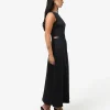 Forcast Louisa Cut Out Satin Dress* Maxi Dresses|Maxi Dresses