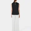 Forcast Louisa Round Neck Satin Top* T-Shirts & Tops|Work Tops