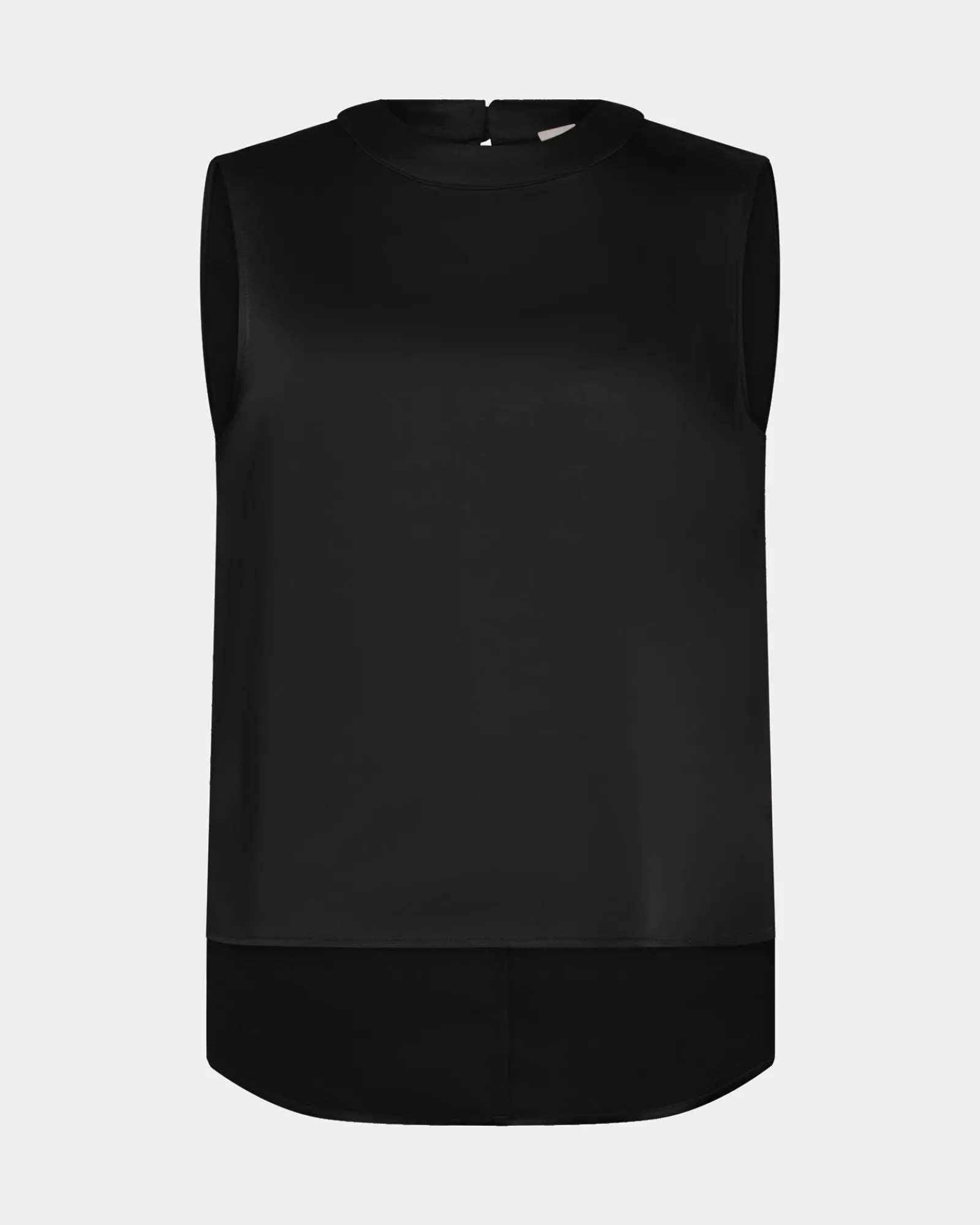 Forcast Louisa Round Neck Satin Top* T-Shirts & Tops|Work Tops
