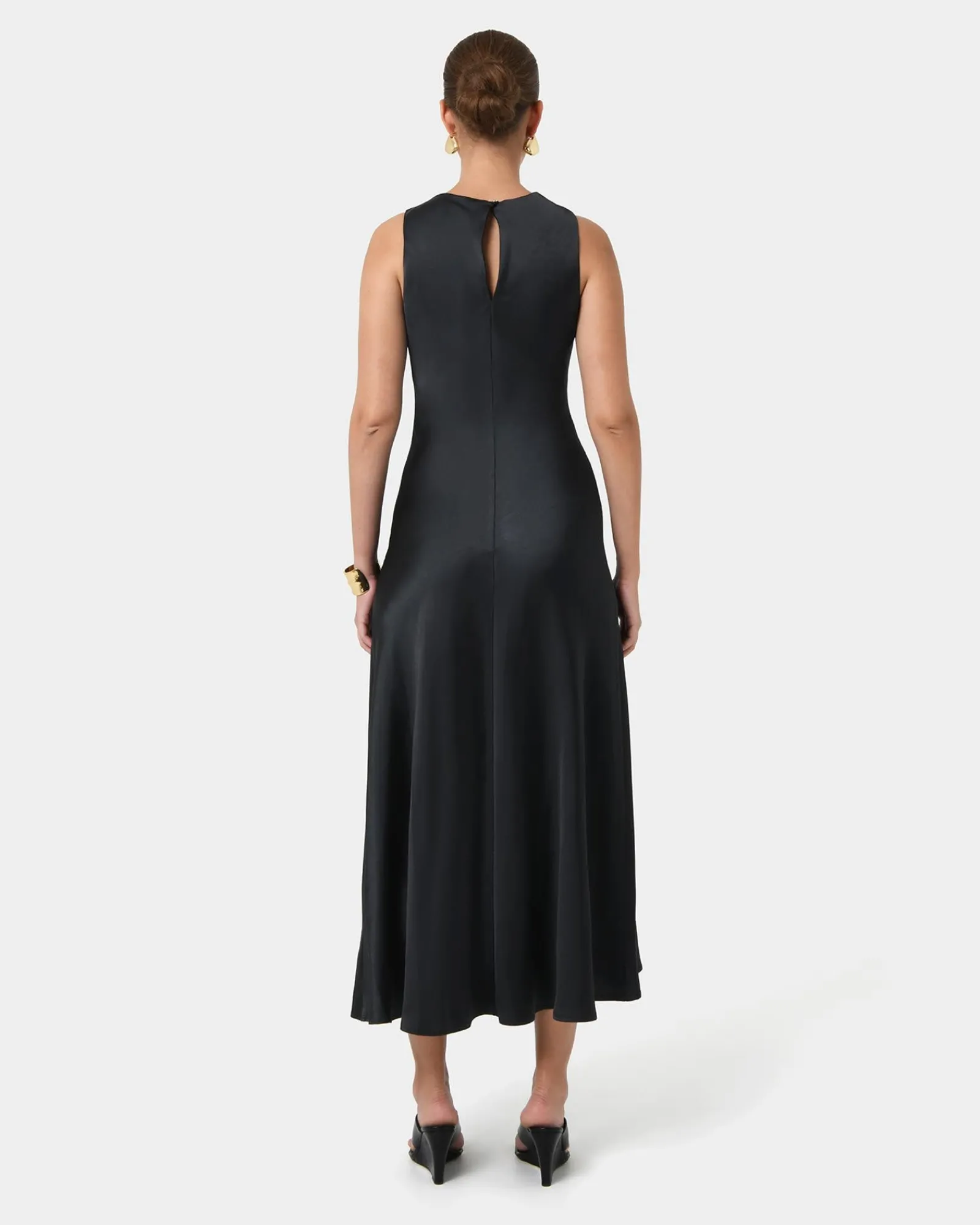 Forcast Louisa Satin Bias Dress* Maxi Dresses|Maxi Dresses