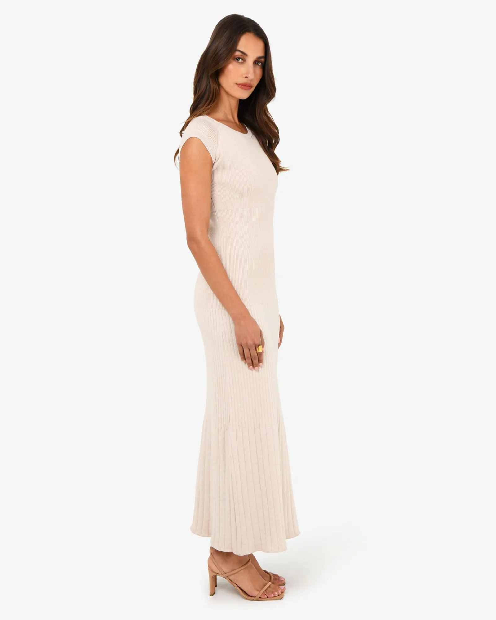 Forcast Lourdes Ribbed Knit Dress* Maxi Dresses|Maxi Dresses