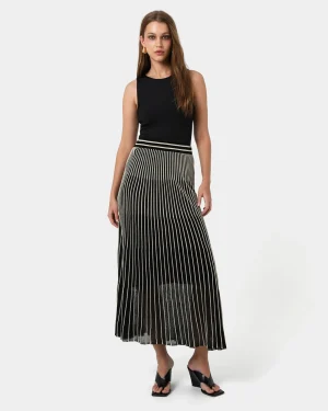 Forcast Lucy Pleat Knit Midi Skirt* Midi & Maxi Skirts|Work Skirts