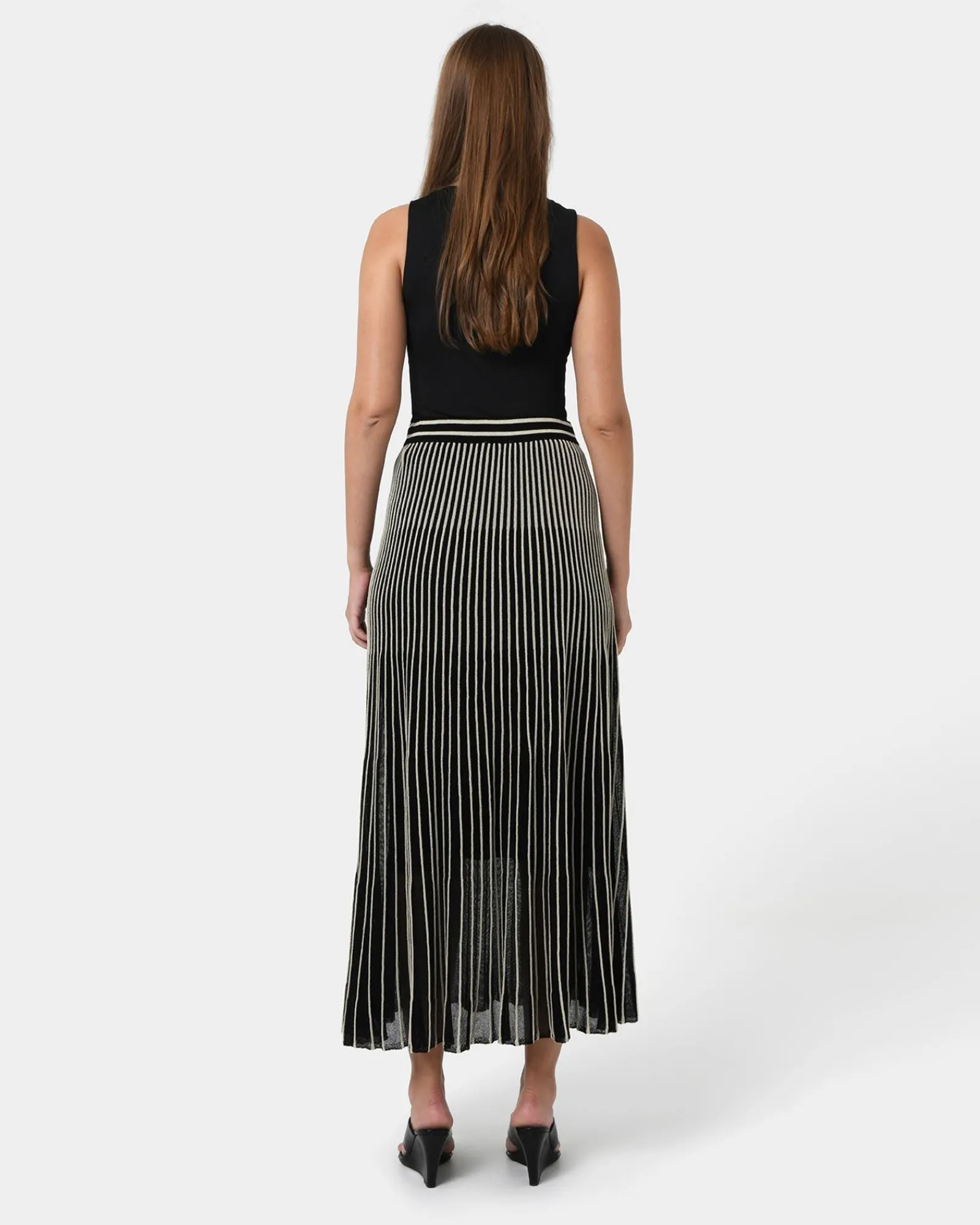 Forcast Lucy Pleat Knit Midi Skirt* Midi & Maxi Skirts|Work Skirts