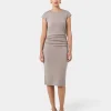 Forcast Lulu Ruched Midi Dress* Midi Dresses|Midi Dresses