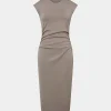 Forcast Lulu Ruched Midi Dress* Midi Dresses|Midi Dresses