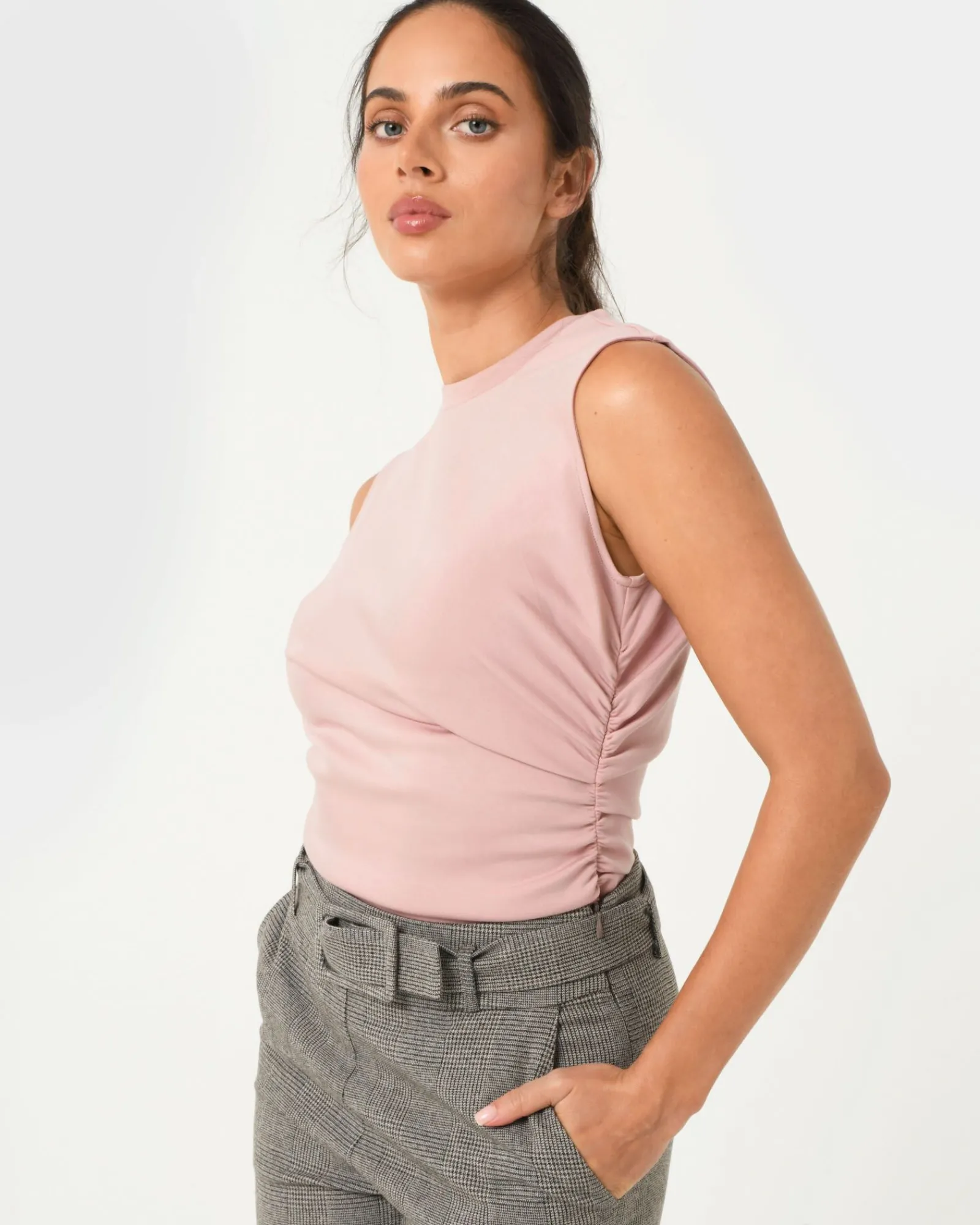 Forcast Lulu Ruched Top* T-Shirts & Tops|Work Tops