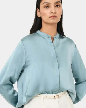 Forcast Maira Stand Collar Blouse* Long Sleeve Tops|Shirts & Blouses