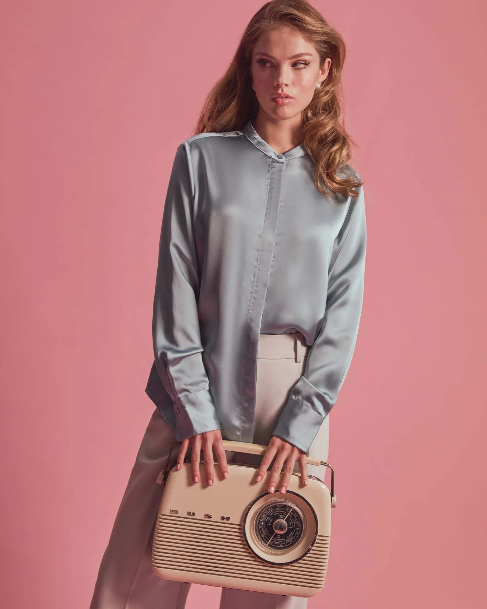 Forcast Maira Stand Collar Blouse* Long Sleeve Tops|Shirts & Blouses