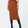 Forcast Manhattan Knit Skirt* Midi & Maxi Skirts|Work Skirts