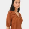 Forcast Manhattan Polo Knit Top* T-Shirts & Tops|Work Tops