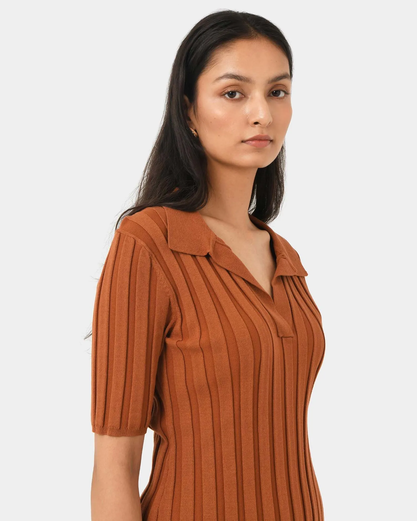 Forcast Manhattan Polo Knit Top* T-Shirts & Tops|Work Tops