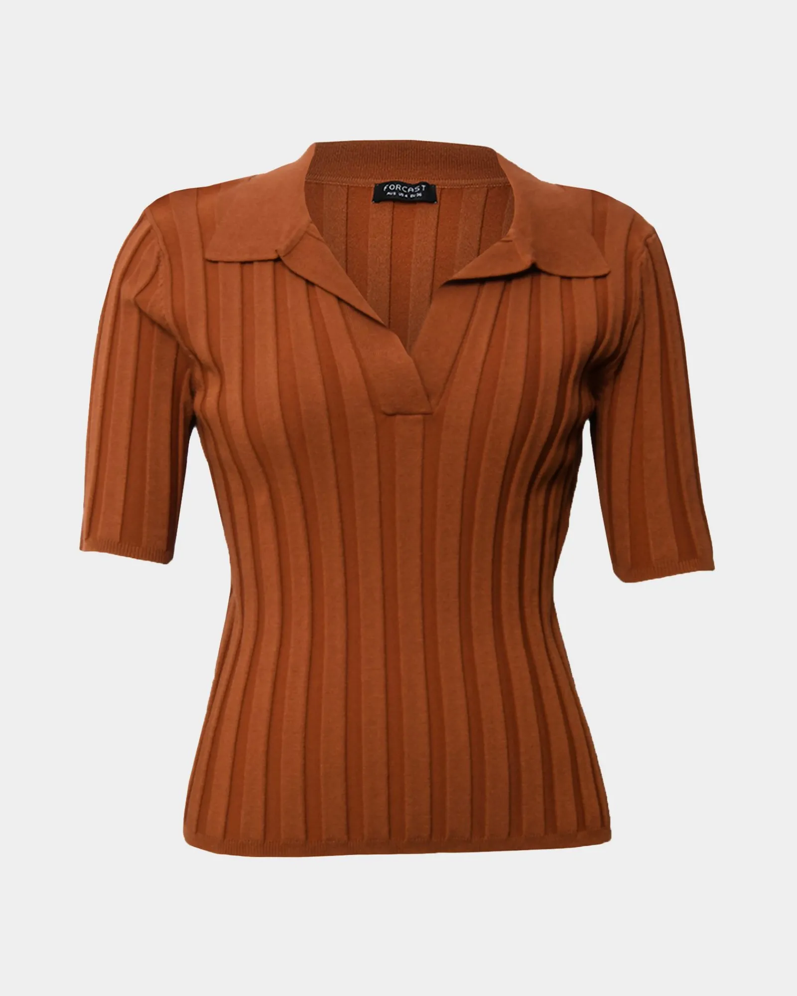 Forcast Manhattan Polo Knit Top* T-Shirts & Tops|Work Tops