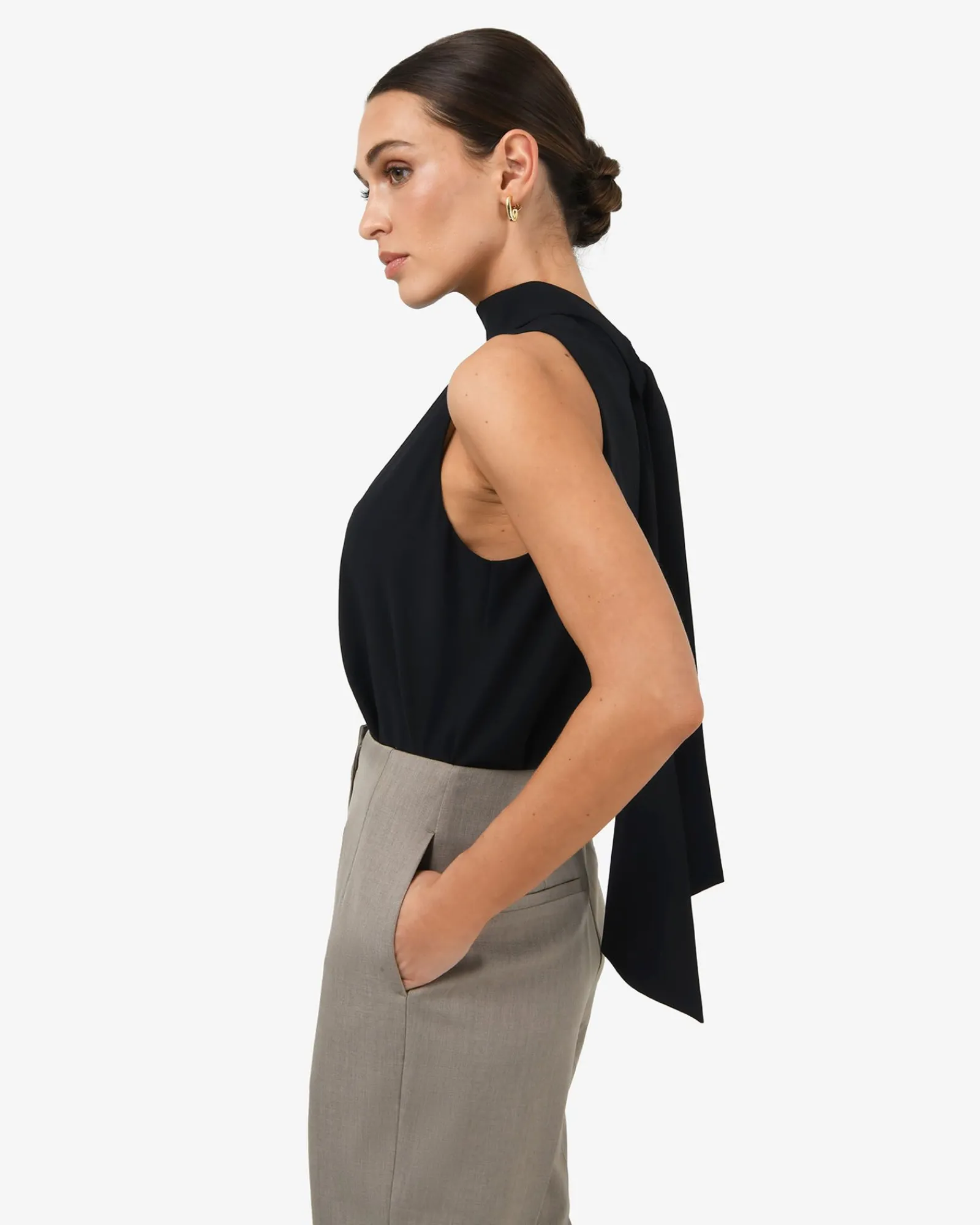 Forcast Maria Gathered Top* T-Shirts & Tops|Work Tops